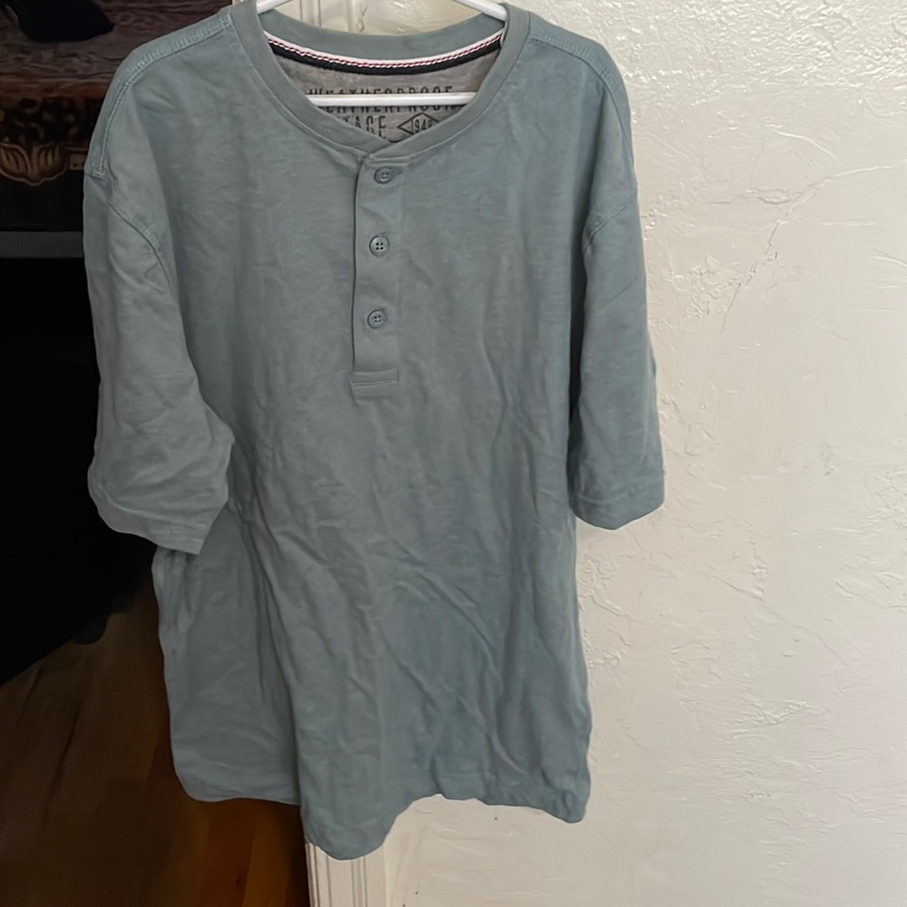 Boys Vintage Henley T-shirt light green weatherproof vintage